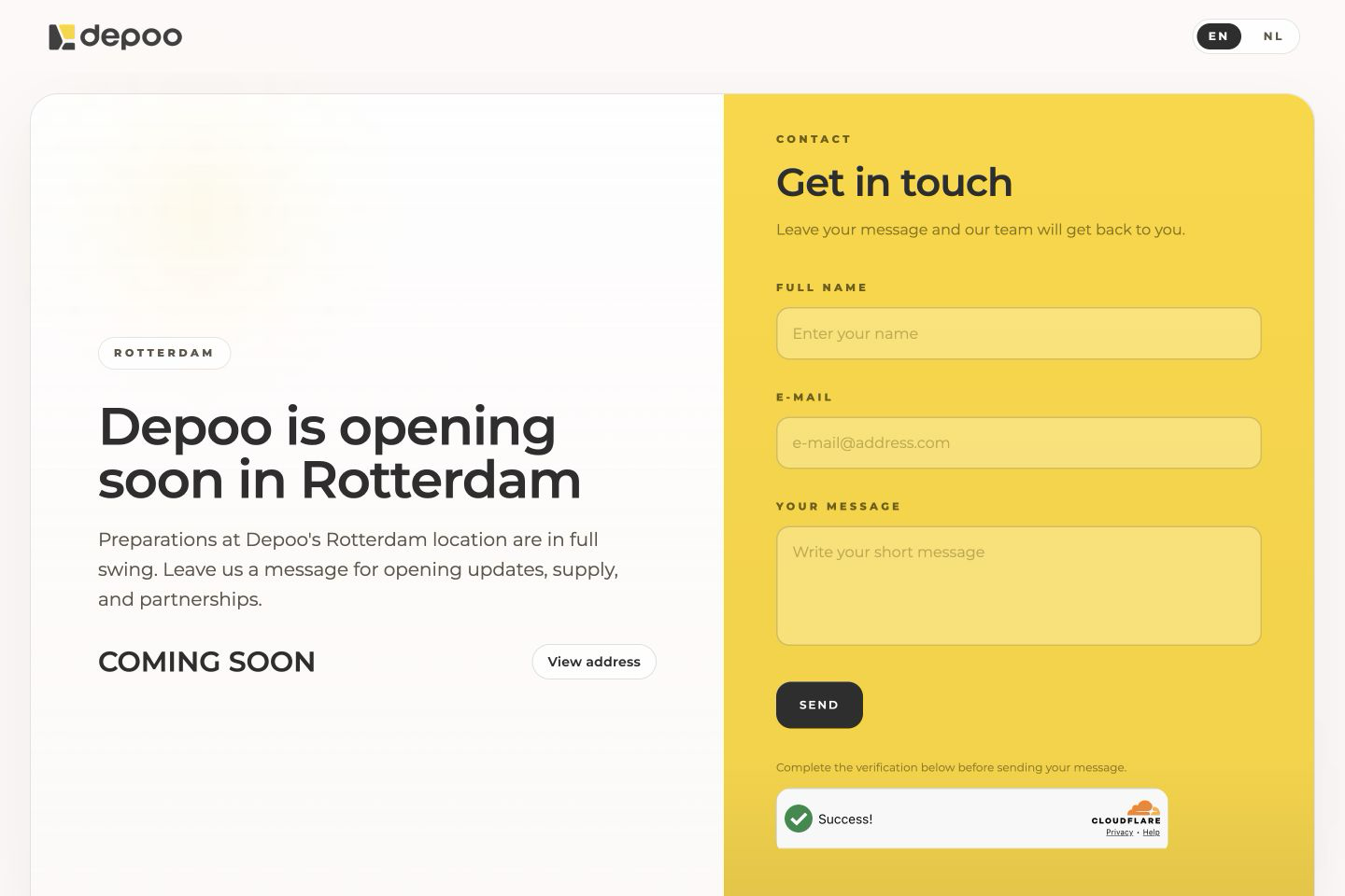 Depoo public website