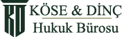 Köse Dinç Hukuk Bürosu logo with a dark green monogram and serif wordmark